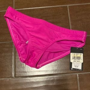 Hot pink Nike swim bikini bottom.